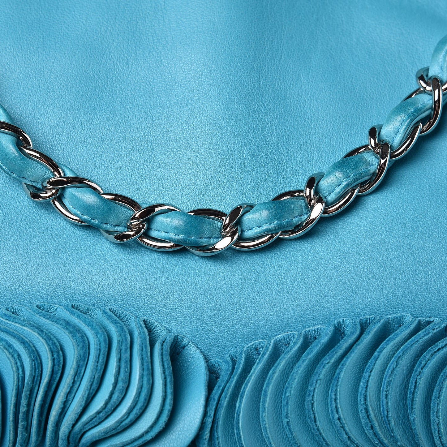Lambskin CC Disc Tote Turquoise