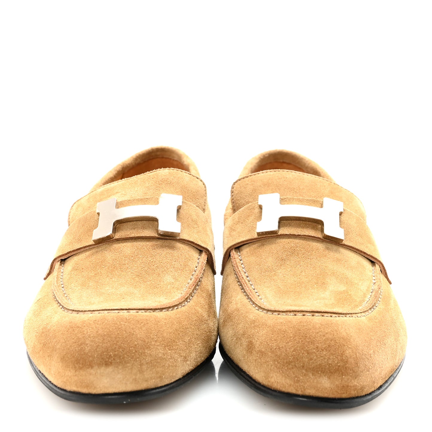 Suede Goatskin Paris Loafers 39 Marron Havane