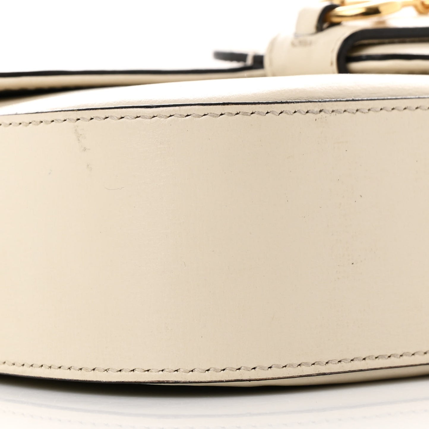 Azalea Calfskin Small Horsebit 1955 Chain Shoulder Bag Mystic White