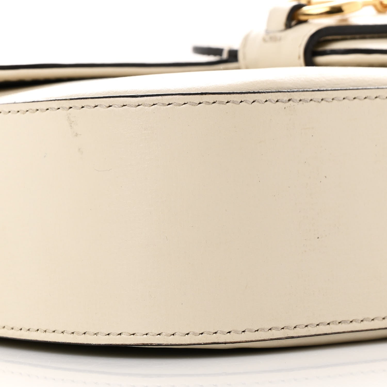 Gucci Azalea Calfskin Small Horsebit 1955 Chain Shoulder Bag Mystic White 9 of 15