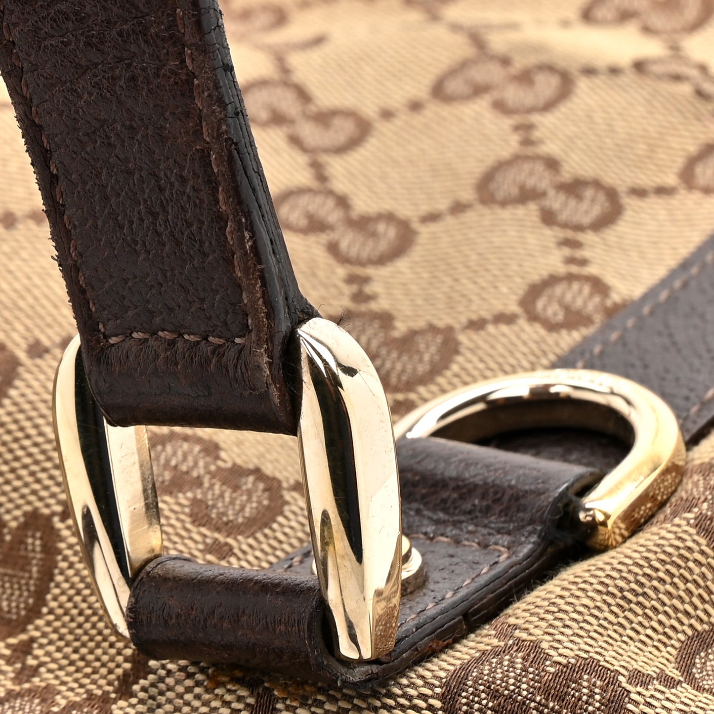 Monogram Medium Abbey Tote Brown