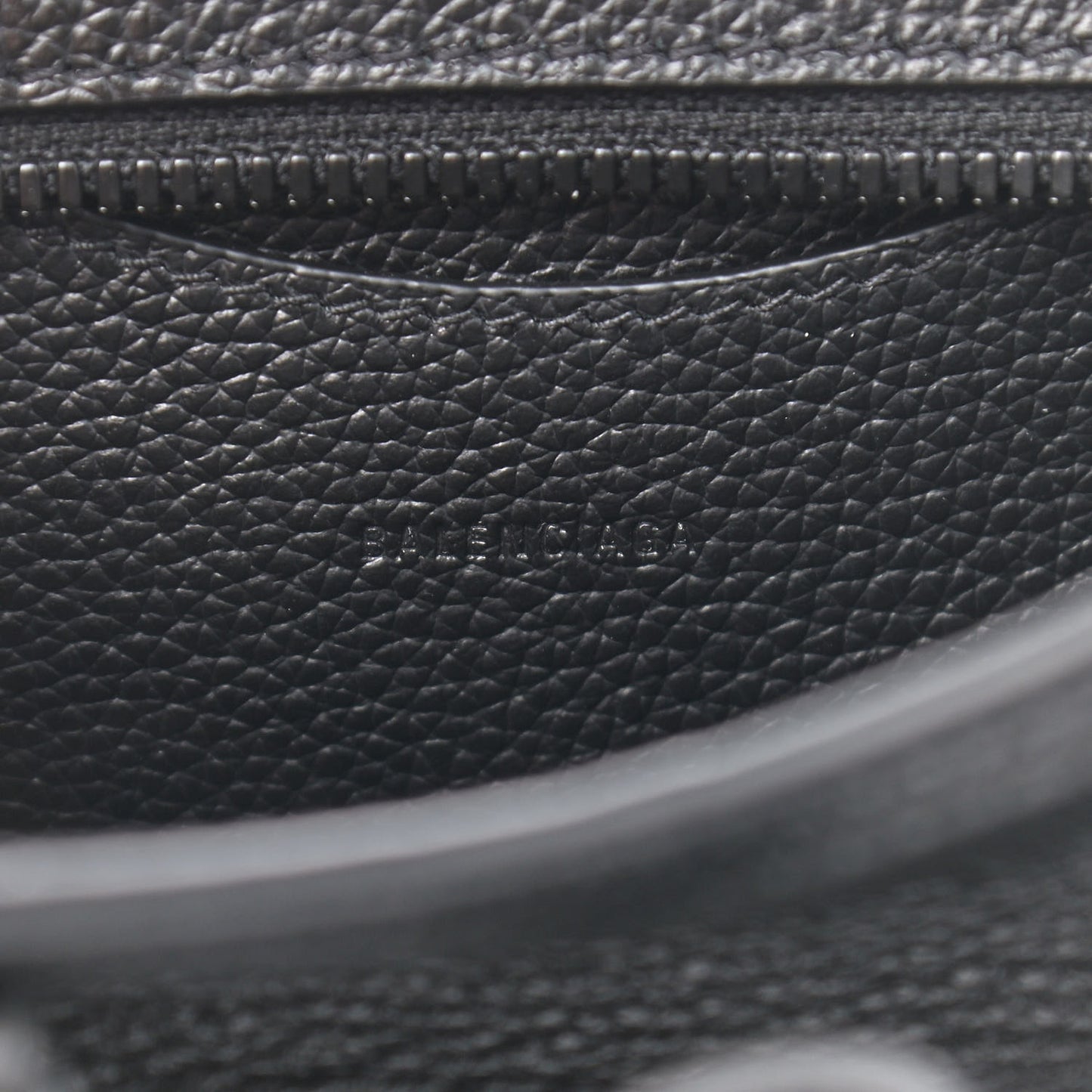Grained Calfskin Neo Classic Black Hardware Nano City Crossbody Black