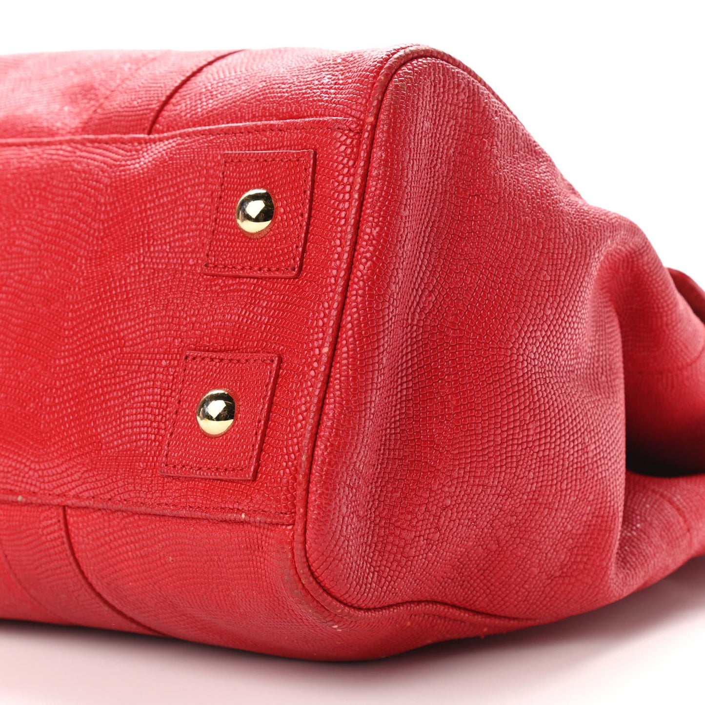 Lizard Embossed Calfskin Bayswater Red