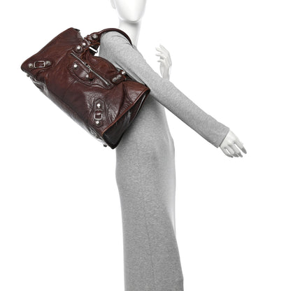 Balenciaga Agneau Giant 21 Silver Hardware Work Charbon 2 of 13