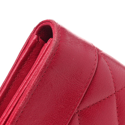 Chanel Sheepskin Quilted Mademoiselle Vintage Flap Wallet Dark Pink 13 of 14