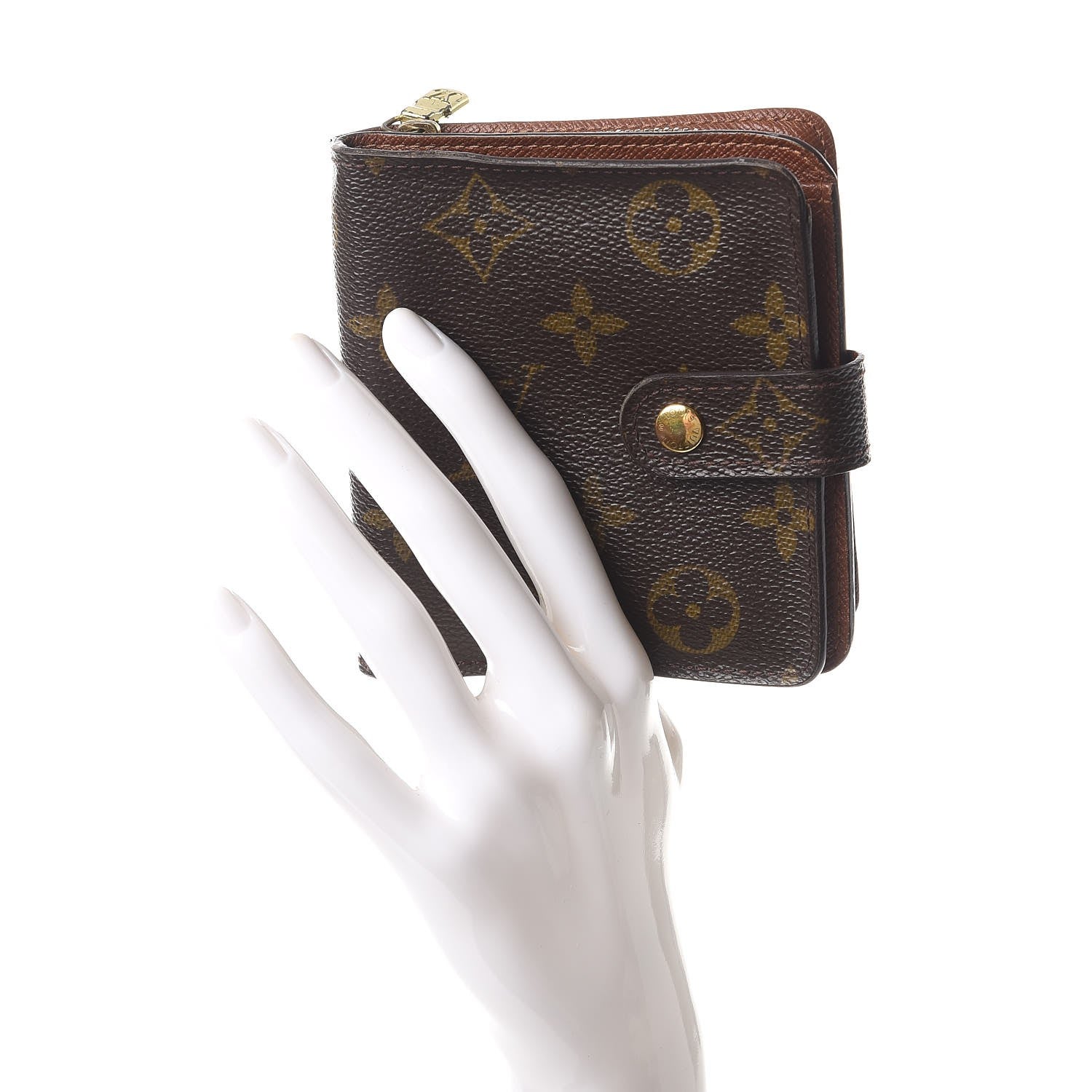Louis Vuitton Monogram Compact Zippe Zipped Wallet 2 of 15
