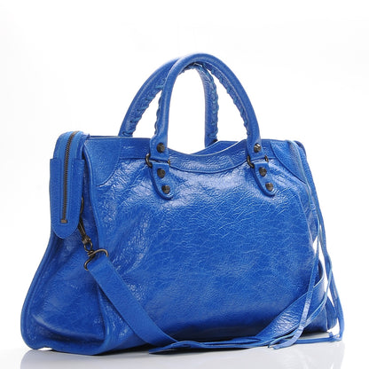 Balenciaga Agneau Classic Hardware City Bleu Lazuli 3 of 7