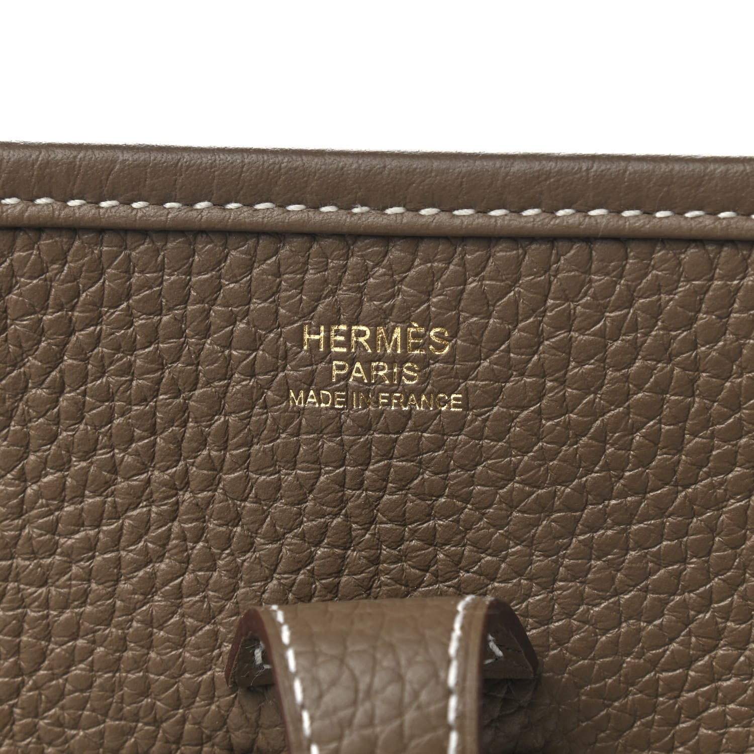 Hermes Taurillon Clemence Evelyne III PM Etoupe 6 of 9