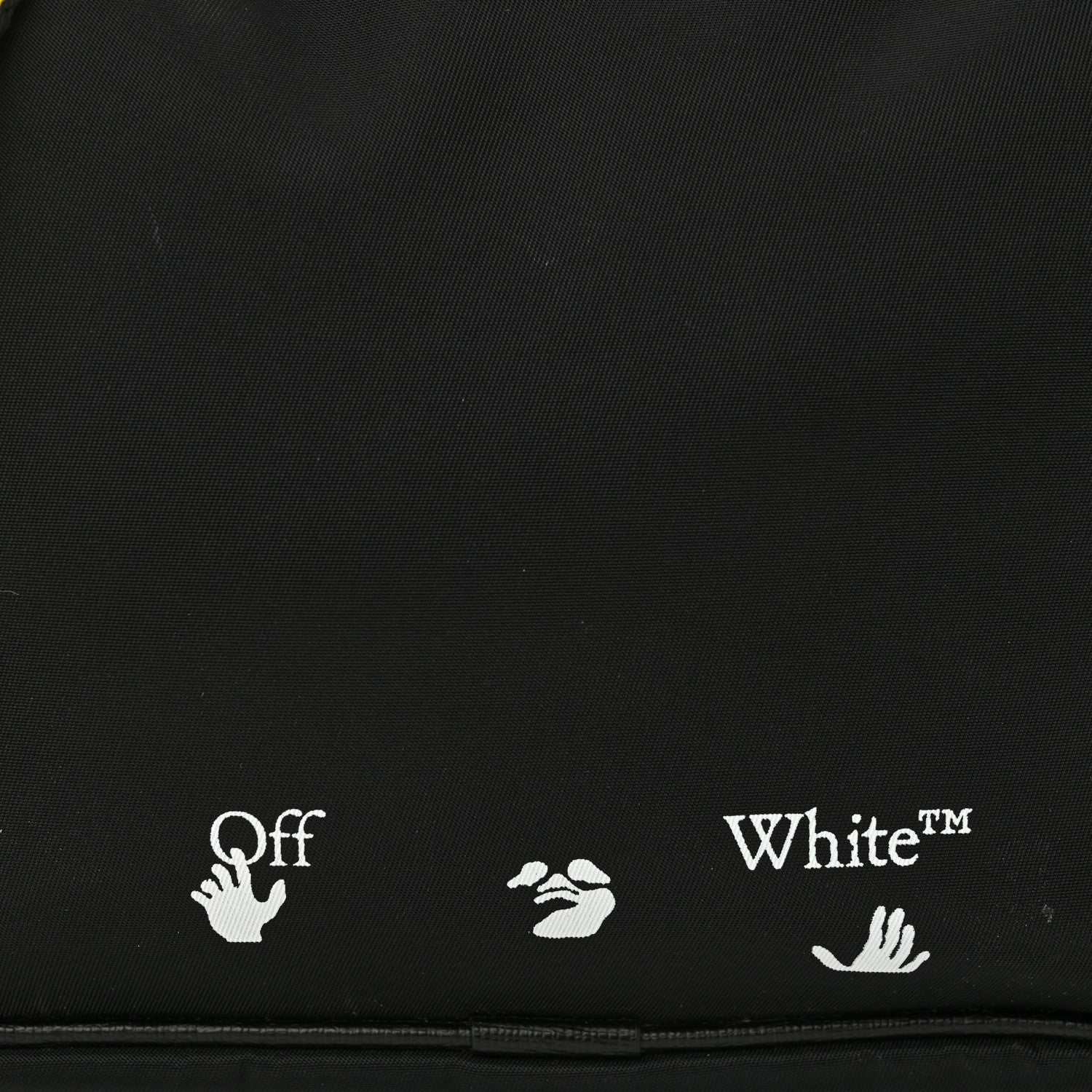 Off-White Nylon Logo Print Crossbody Bag Black 9 of 10