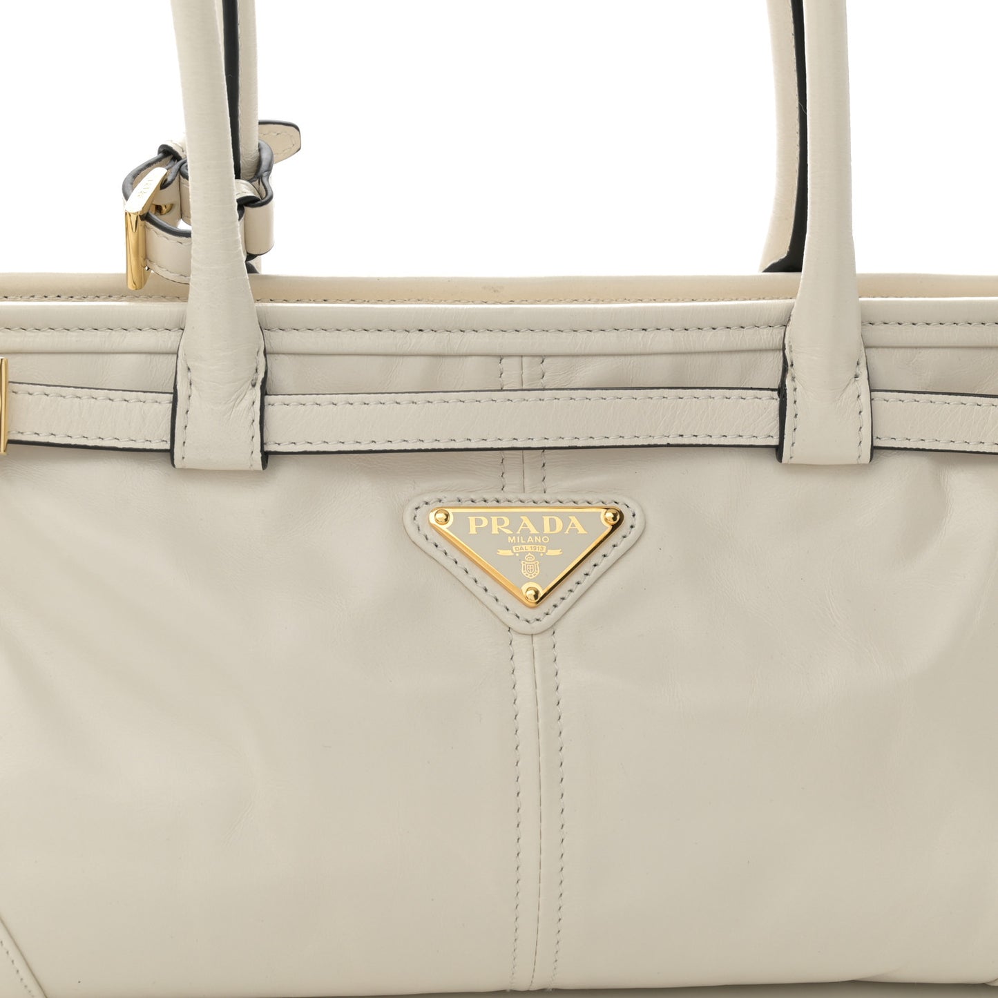 Shiny Nappa Medium Bonnie Shoulder Bag White