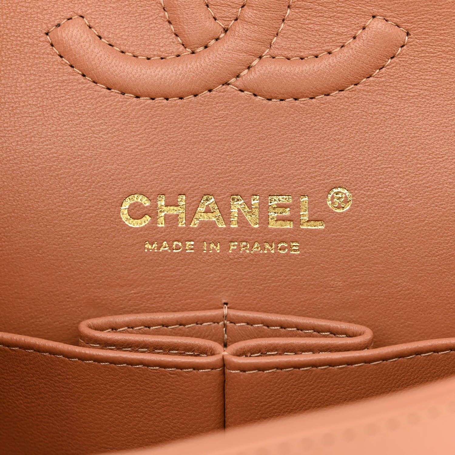 Chanel Lambskin Quilted Small Double Flap Brown 6 of 12