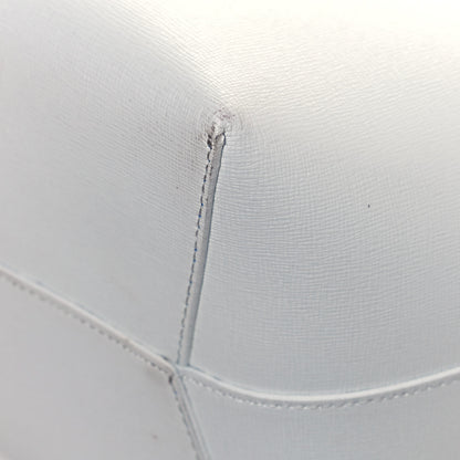 Mansur Gavriel Saffiano Bucket Bag White Royal 11 of 15