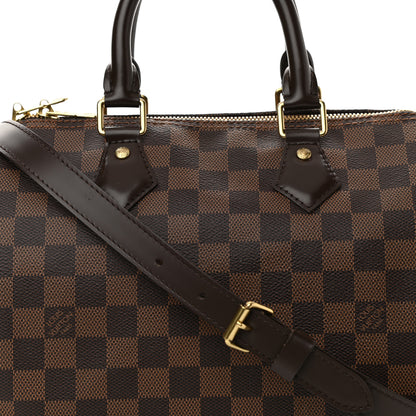 Louis Vuitton Damier Ebene Speedy Bandouliere 25 8 of 10
