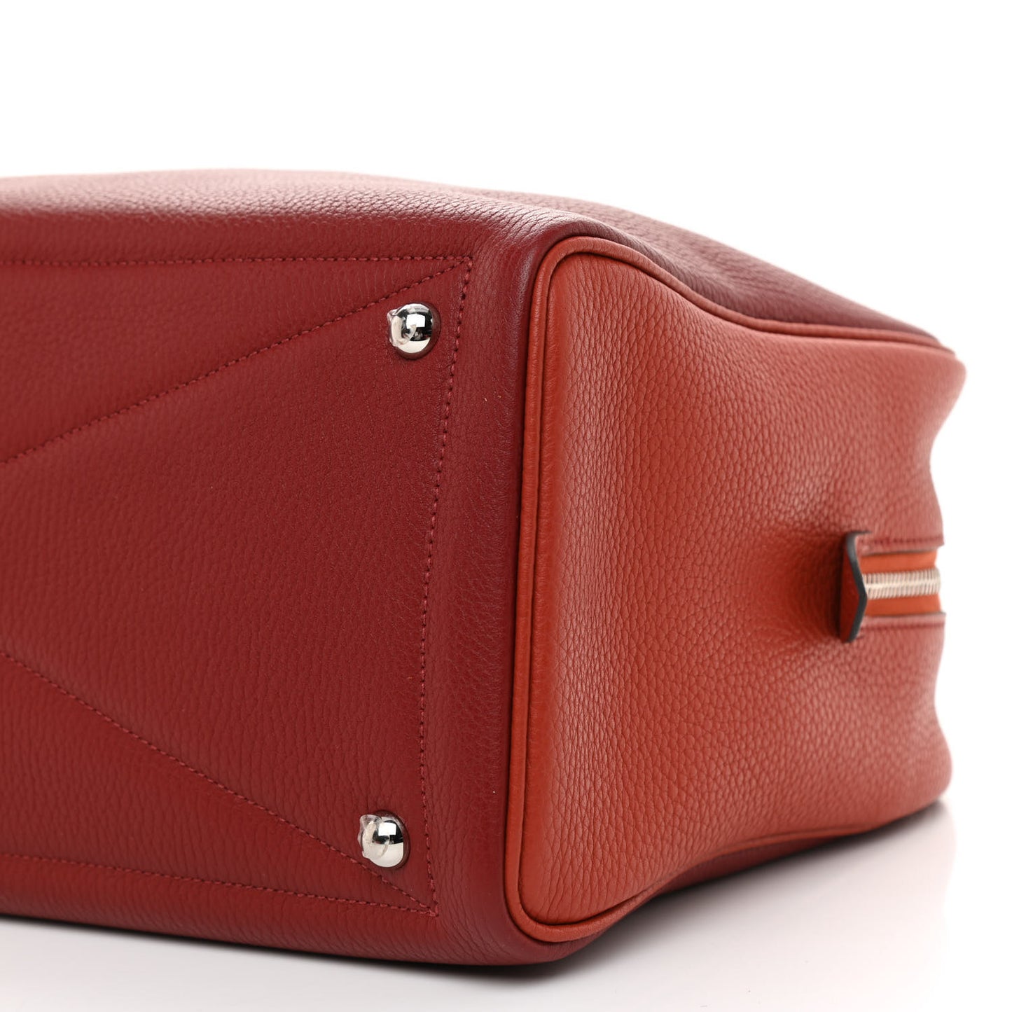 Taurillon Clemence Bi-Color Victoria II 35 Rouge H Brique