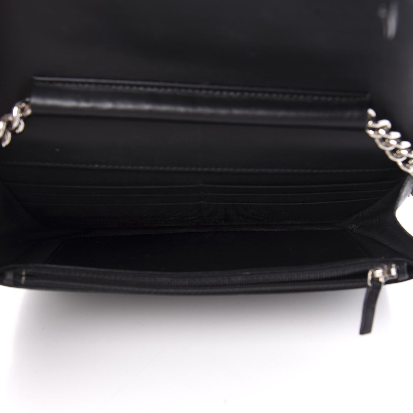 Caviar Quilted Boy Wallet On Chain WOC Black
