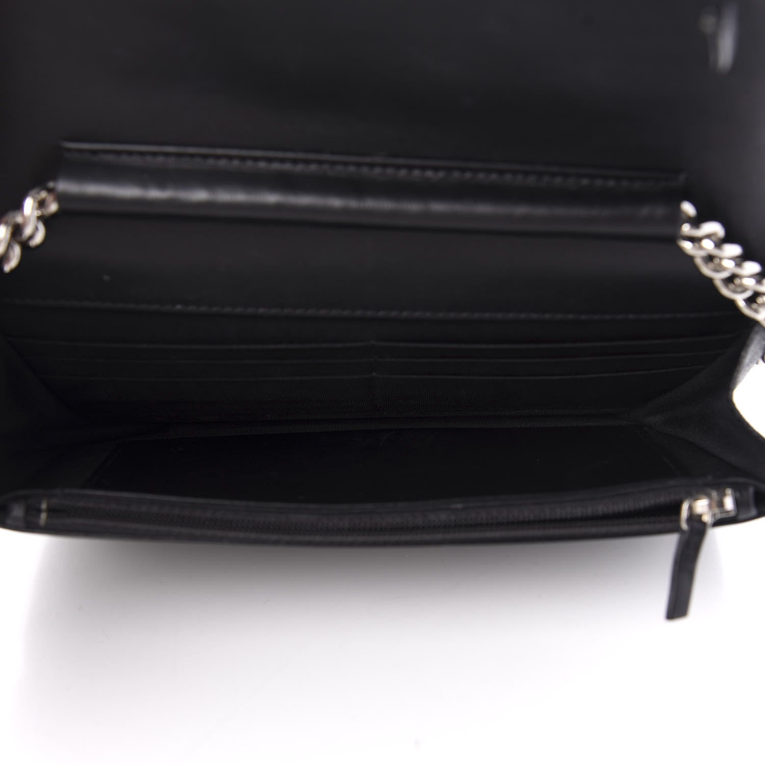 Chanel Caviar Quilted Boy Wallet On Chain WOC Black 5 of 12