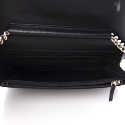 Chanel Caviar Quilted Boy Wallet On Chain WOC Black 5 of 12