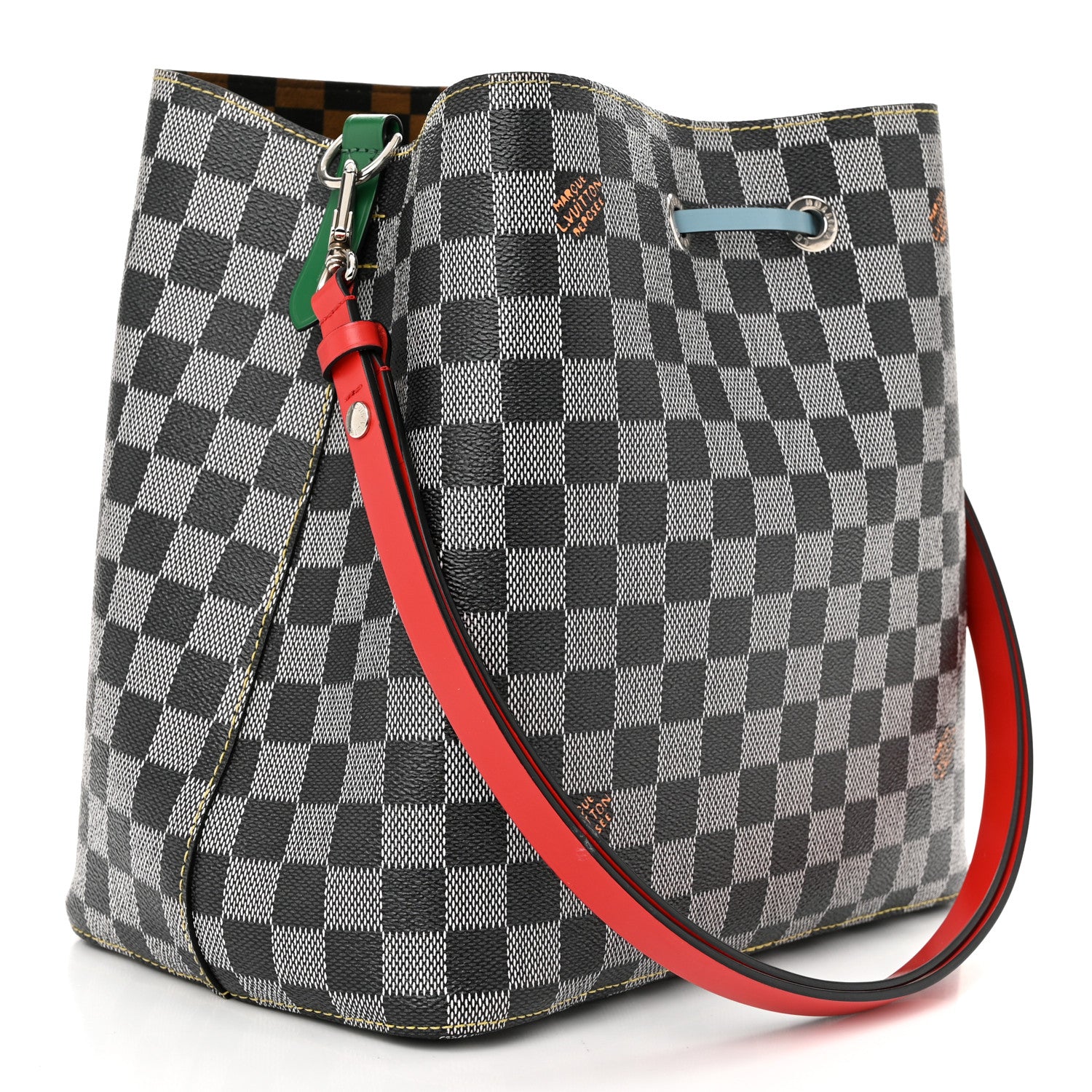 Louis Vuitton Damier Neonoe Black White 3 of 10