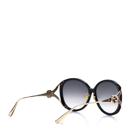 Gucci Round Frame Injected GG0226S Sunglasses Black 4 of 8