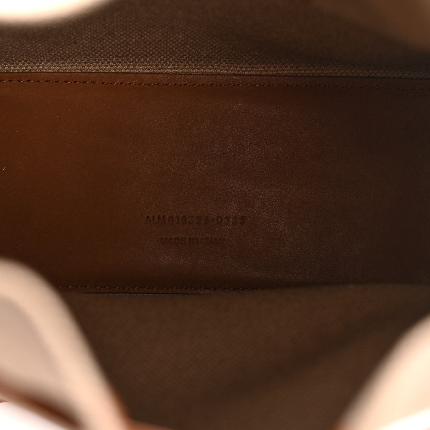 Saint Laurent Canvas Calfskin Small Bucket Bag Desert Dust Brick 5 of 12