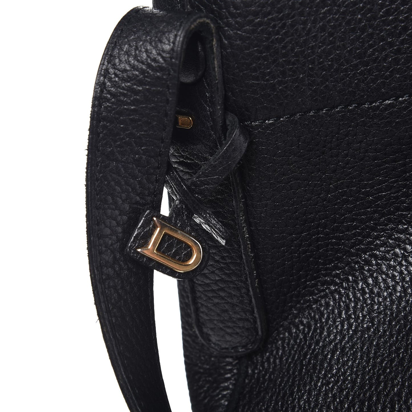 Taurillon Le Pin Shoulder Bag Black