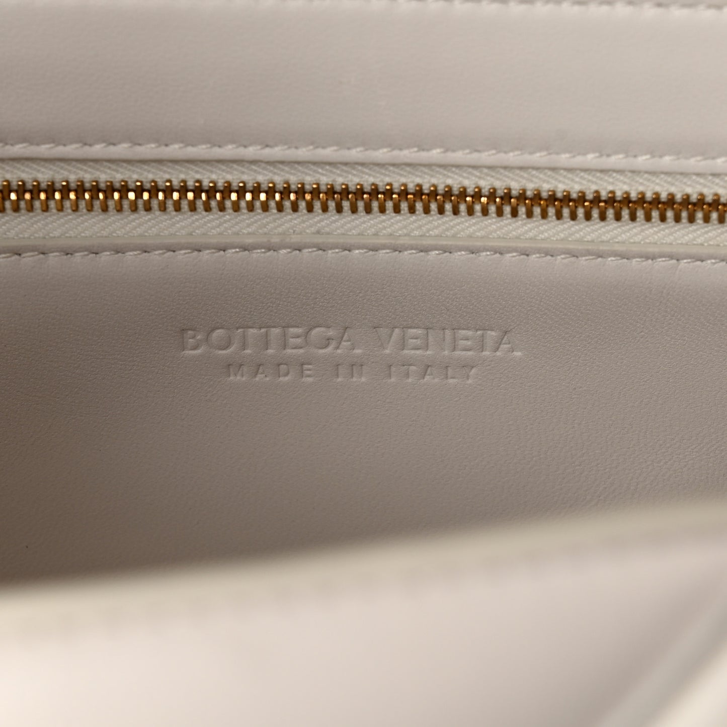 Nappa Intreccio Padded Top Handle Shoulder Bag White