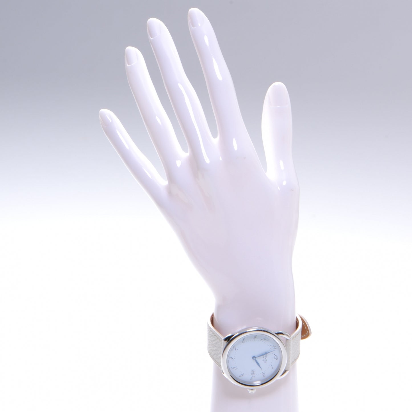 Stainless Steel Epsom 38mm Arceau Quartz Watch Blanc