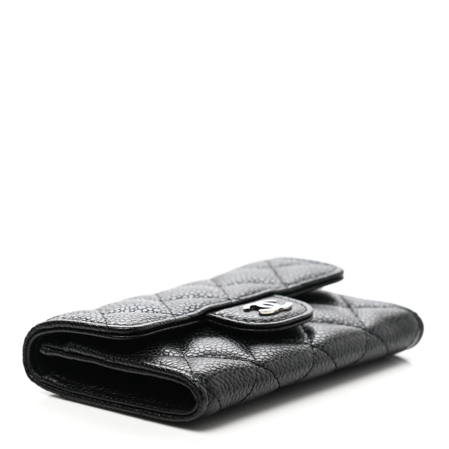 Chanel Caviar Quilted Flap Card Holder Black 4 of 9
