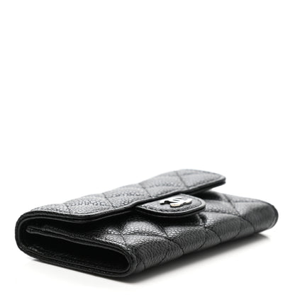 Chanel Caviar Quilted Flap Card Holder Black 4 of 9