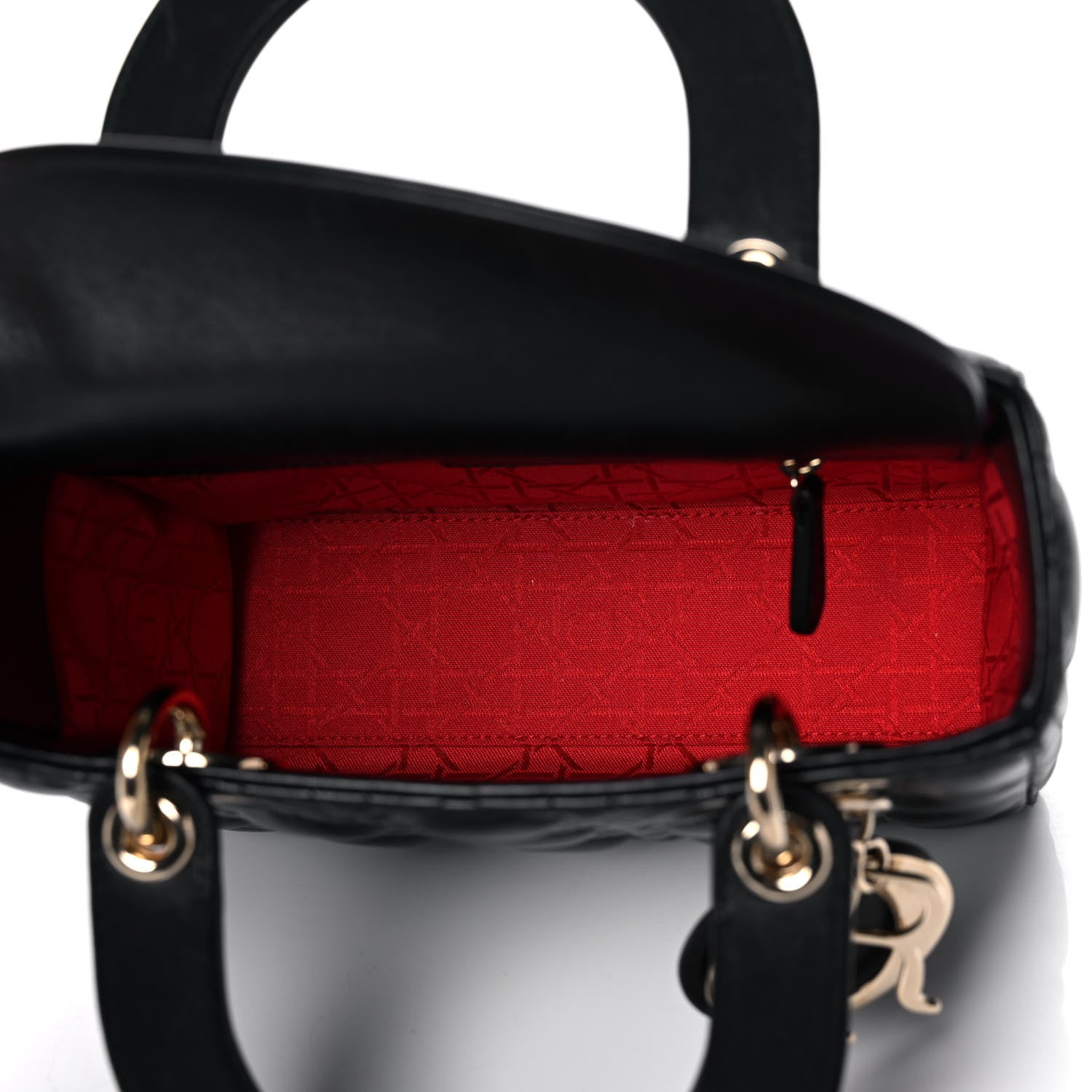 Christian Dior Lambskin Cannage Small My ABCDior Lady Dior Black 4 of 16