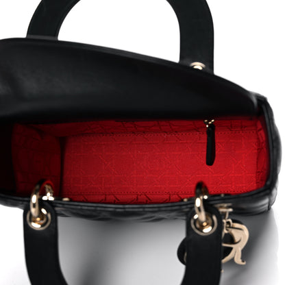 Christian Dior Lambskin Cannage Small My ABCDior Lady Dior Black 4 of 16