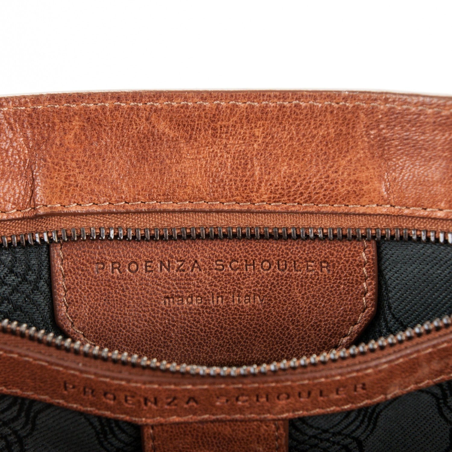 Proenza Schouler Lambskin Medium PS1 Satchel Saddle 5 of 6