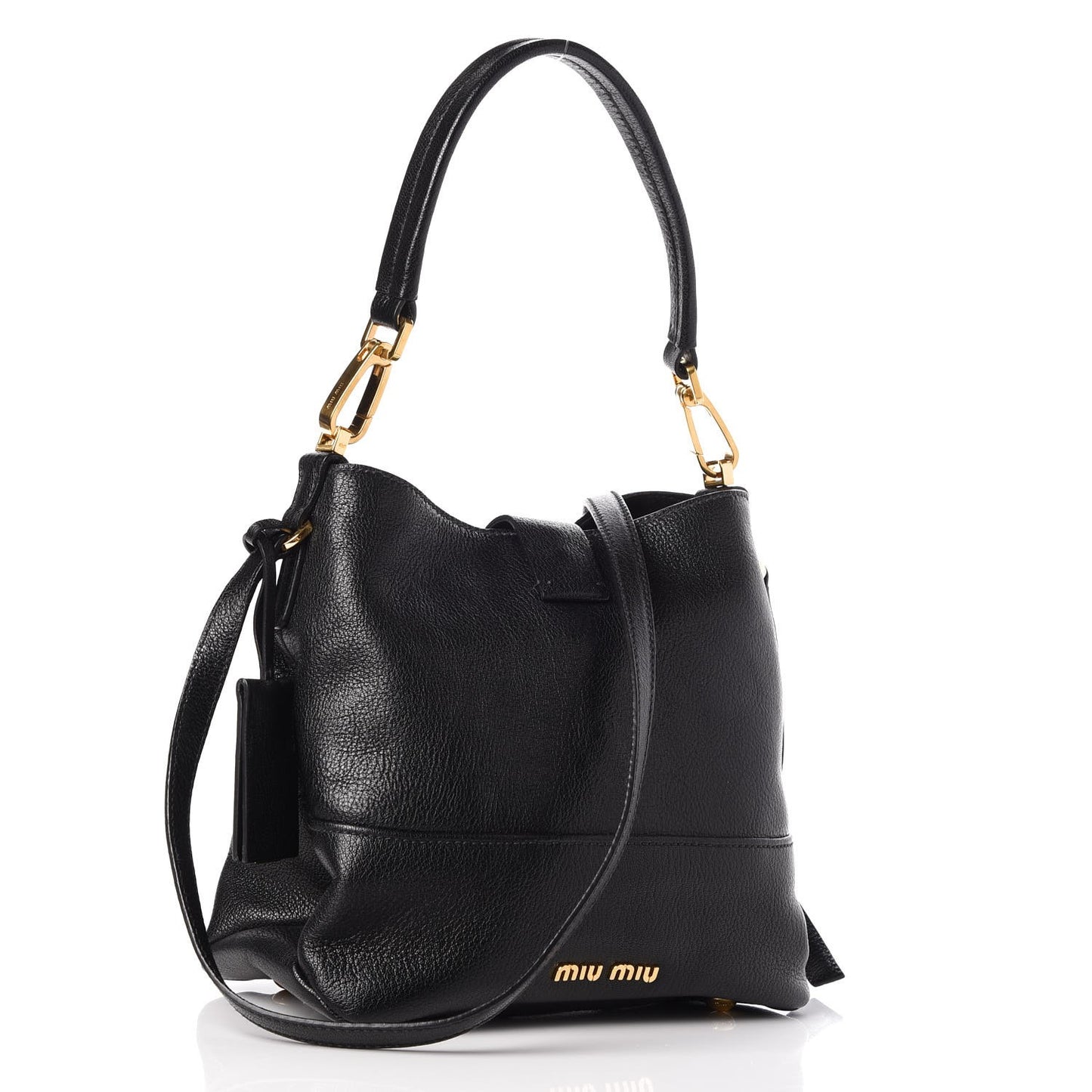 Goatskin Madras Secchiello Bucket Nero Black