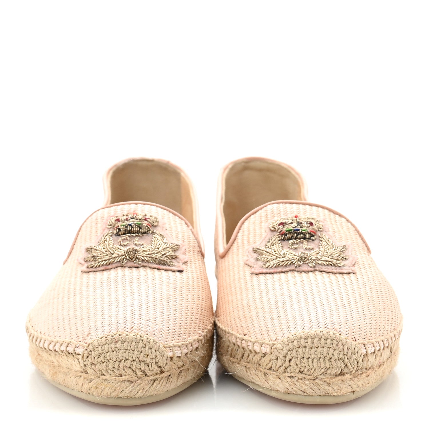 Christian Louboutin Nanou Orlato Donna Espadrilles 40 Paille Croisette 3 of 9