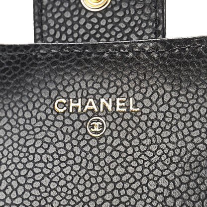 Chanel Caviar Quilted Large Gusset Flap Wallet Black 6 of 10
