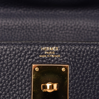 Hermes Taurillon Clemence Kelly Retourne 28 Bleu Nuit 8 of 10
