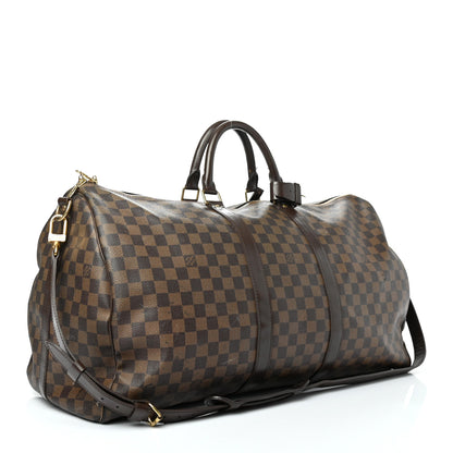 Louis Vuitton Damier Ebene Keepall Bandouliere 55 2 of 5
