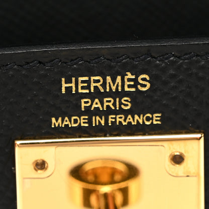 Hermes Epsom Kelly Sellier 28 Black 6 of 12