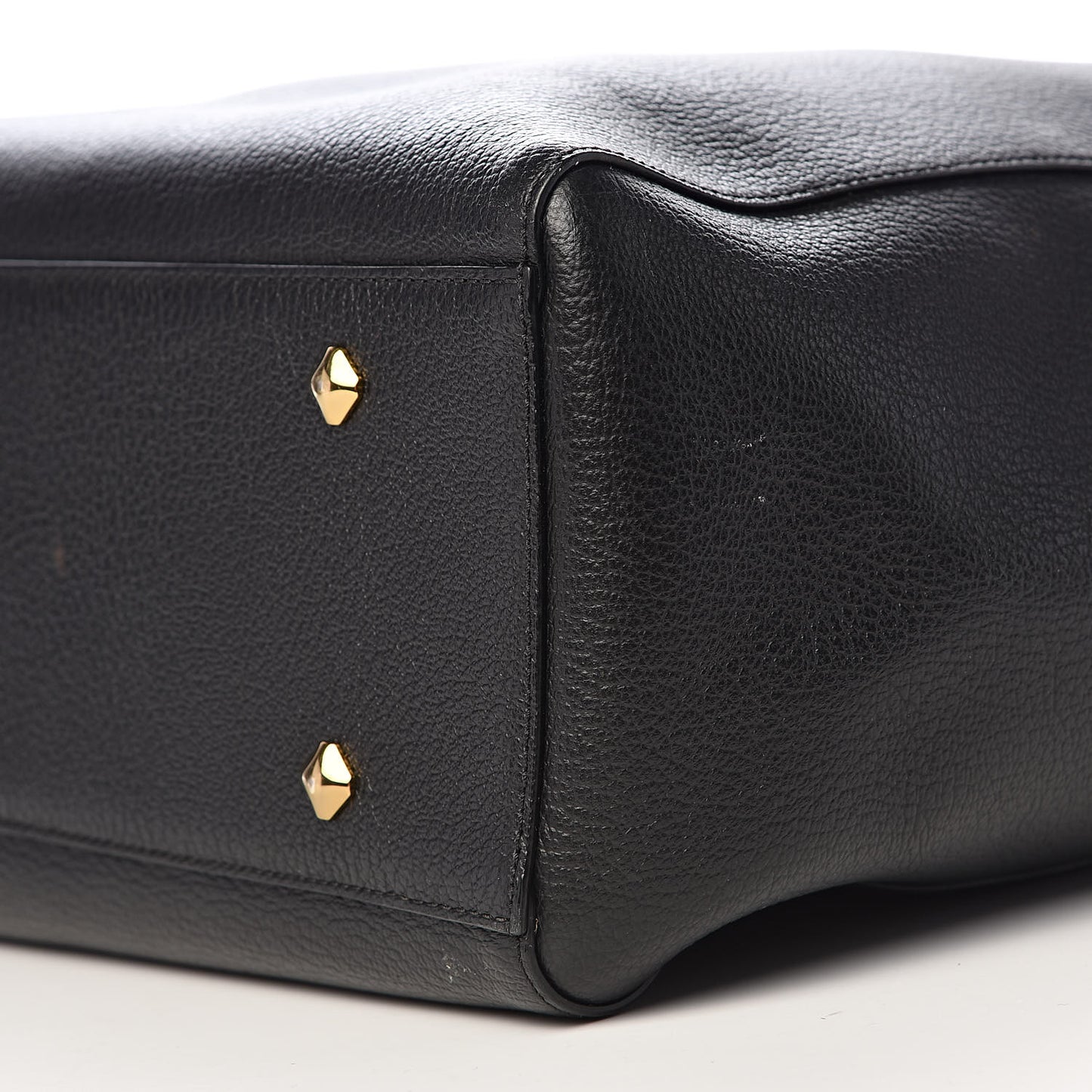 Grained Calfskin Large Reversible Wandel Tote Black