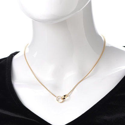 Cartier 18K Yellow Gold Interlocking LOVE Necklace 2 of 8