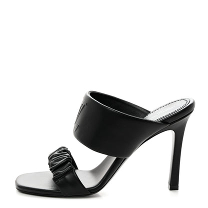 Louis Vuitton Lambskin Drapy Heel Mules 40 Black 1 of 8