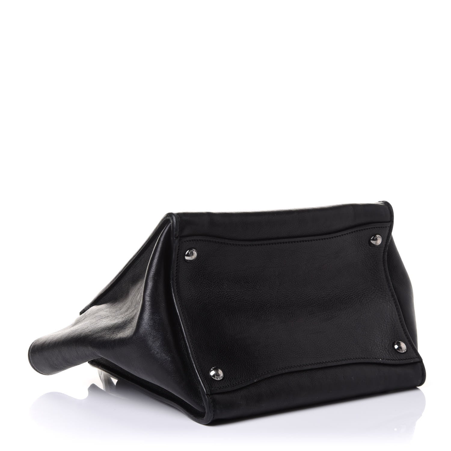 Prada Glace Calf Twin Pocket Tote Black 4 of 13