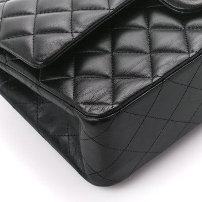 Chanel Lambskin Quilted Medium Double Flap Black 10 of 12