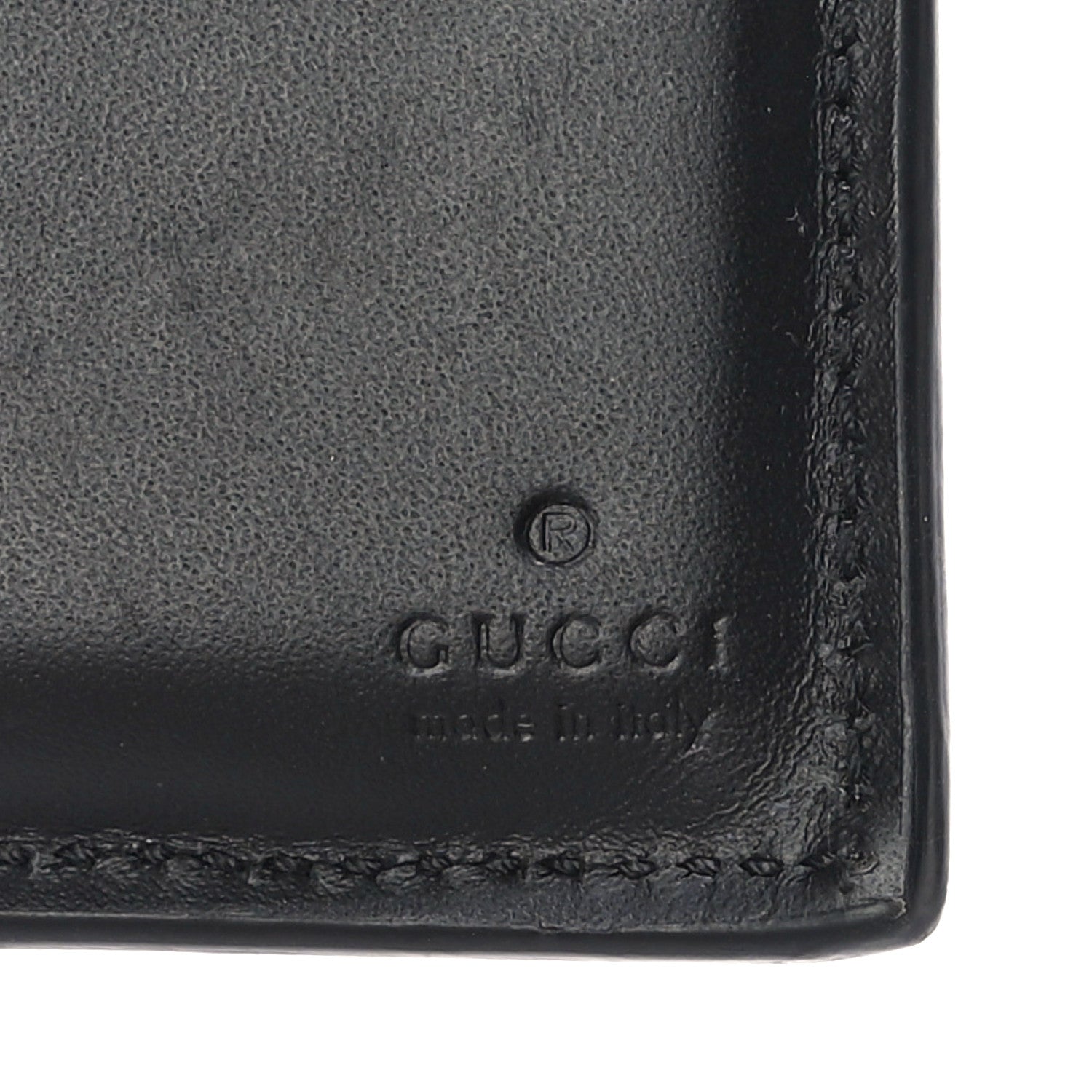Gucci GG Supreme Monogram Selleria Calfskin Web New Web Bi-Fold Wallet Black 6 of 10