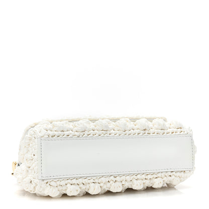 Dolce & Gabbana Raffia Crochet Small Miss Sicily Satchel White 4 of 8