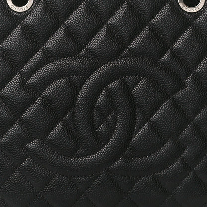 Chanel Caviar Quilted Grand Shopping Tote GST Black 9 of 11
