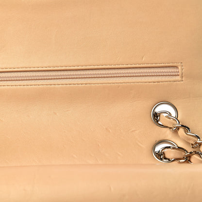 Chanel Lambskin Quilted Medium Double Flap Beige Clair 8 of 14