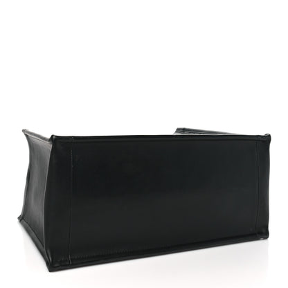 Christian Dior Calfskin Macro Cannage Medium Book Tote Black 4 of 10