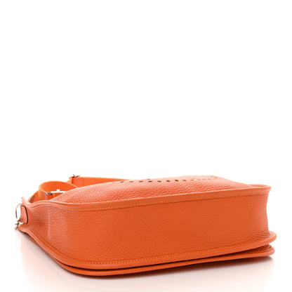 Hermes Taurillon Clemence Evelyne III PM Orange 4 of 10