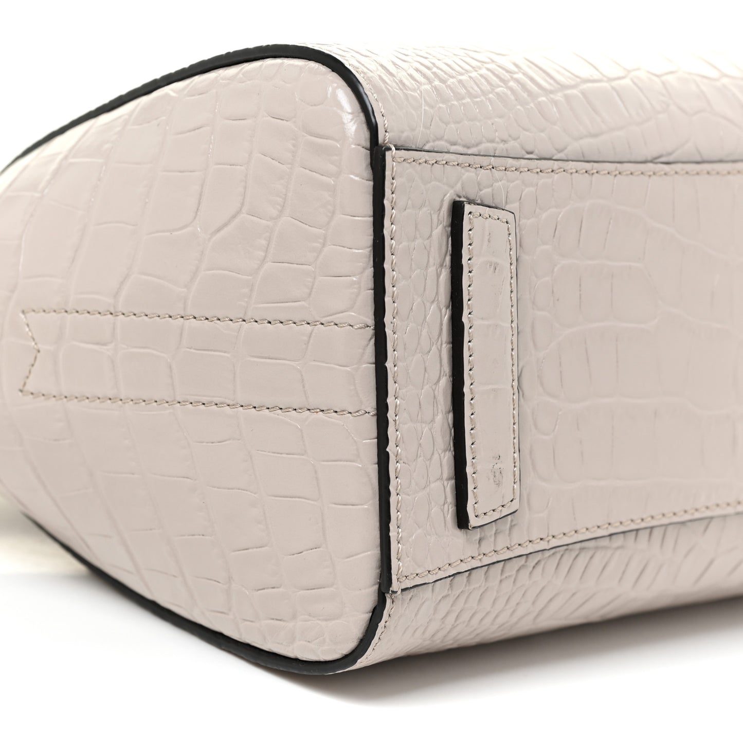 Calfskin Crocodile Embossed Mini Antigona Dune